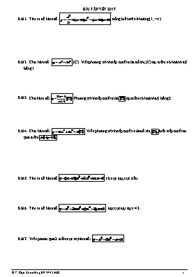 Toán học - Bài tập tết